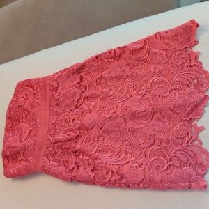 Formal Lace dress, size 2, brand Cache, peach pink